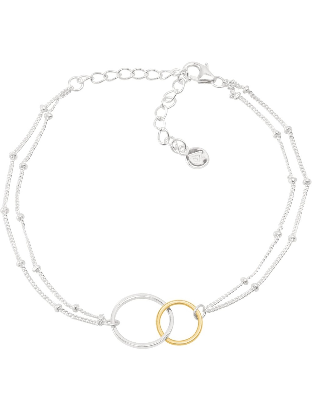 Silpada Two-Tone Silver and Gold Link Women's Bracelet